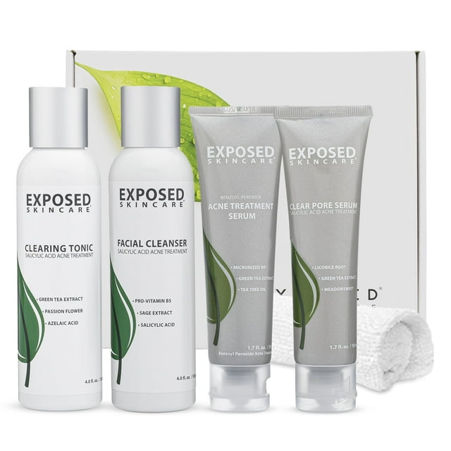 Kit de tratamiento para el acné Exposed Skin Care Basic con ácido salicílico