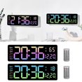 thumbnail image 2 of WINDLAND Electronic Clock Simple Multifunctional Clock Rectangular Large LED Display Date Week Temperature Humidity Alarm Clock, 2 of 18