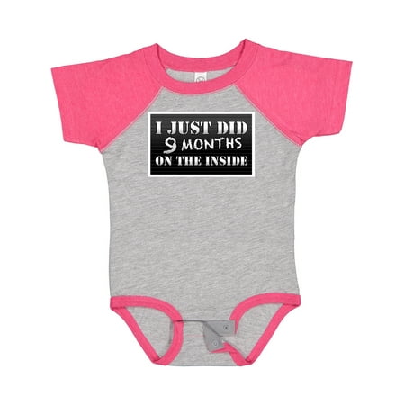 

Inktastic 9 Months on the Inside Gift Baby Boy or Baby Girl Bodysuit