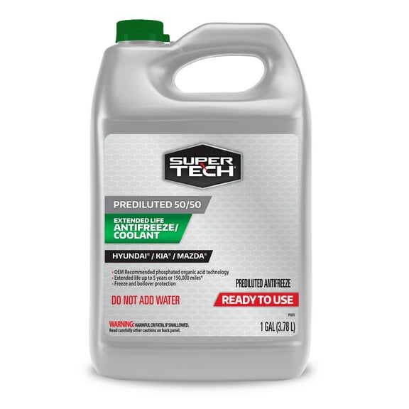 Super Tech OE Green Antifreeze Prediluted 50/50 Antifreeze & Coolant
