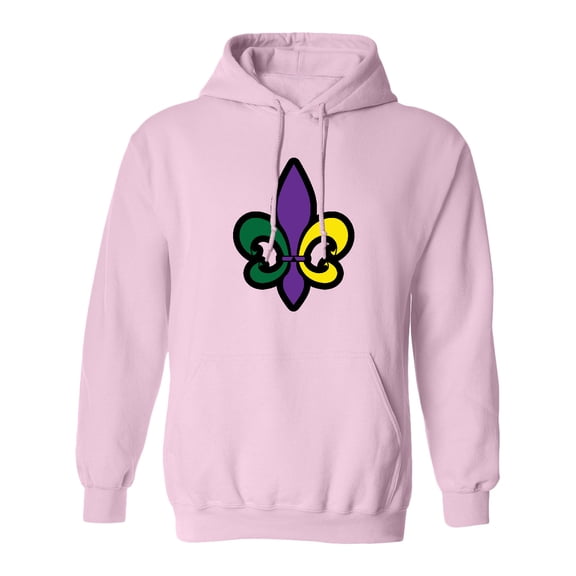 Inktastic Fleur De Lis Mardi Gras Holiday Adult Hoodie Sweatshirt