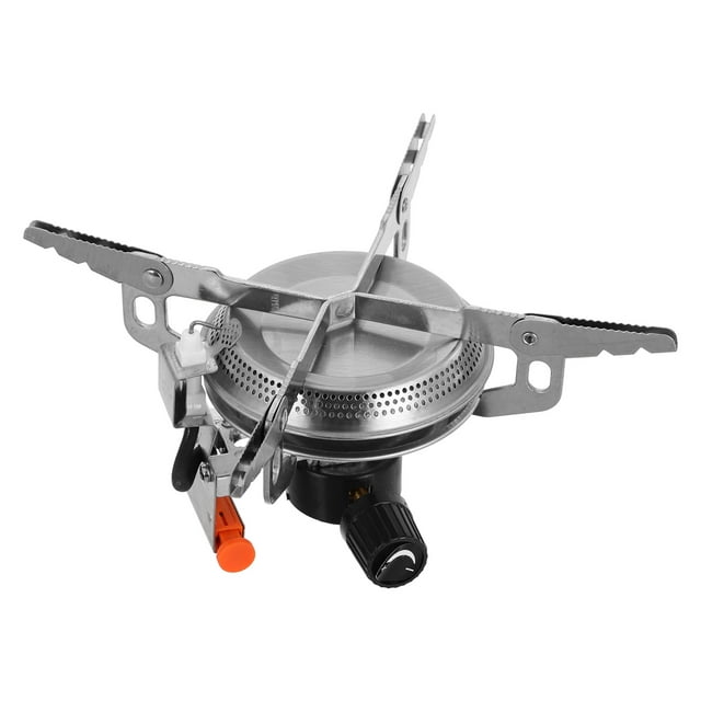 Estufa de camping plegable portátil con encendido electrónico para cocinar al aire libre, acampar y hacer picnics Compatible con gas Diseño compacto y ligero