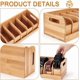 thumbnail image 4 of Organizador de cinturones de madera de 34,8 x 15 x 10 cm con 6 compartimentos., 4 of 6