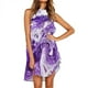 thumbnail image 1 of Mini vestidos de mujer verano casual cuello redondo sin mangas vacaciones playa boho vestido de verano Fridja hjkh4256, 1 of 5