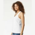 thumbnail image 3 of Gildan Women’s Softstyle CVC Racerback Tank Top Semi-Fitted Sleeveless Shirt for Women White S-2XL, 3 of 5