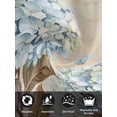 thumbnail image 7 of Blue Hydrangea Cloth Napkins Set of 6 Reusable Dinner Napkins, Flowers Leaves Butterfly Retro Khaki Cocktail Napkin Washable Table Napkins for Wedding/Holiday Party/Baby Shower 20"x20", 7 of 7