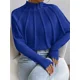 thumbnail image 4 of Suéter de punto suelto de color sólido con cuello alto de Bornladies para mujer, suéter de manga larga con base de murciélago para otoño e invierno, jersey cálido para mujer, 4 of 6