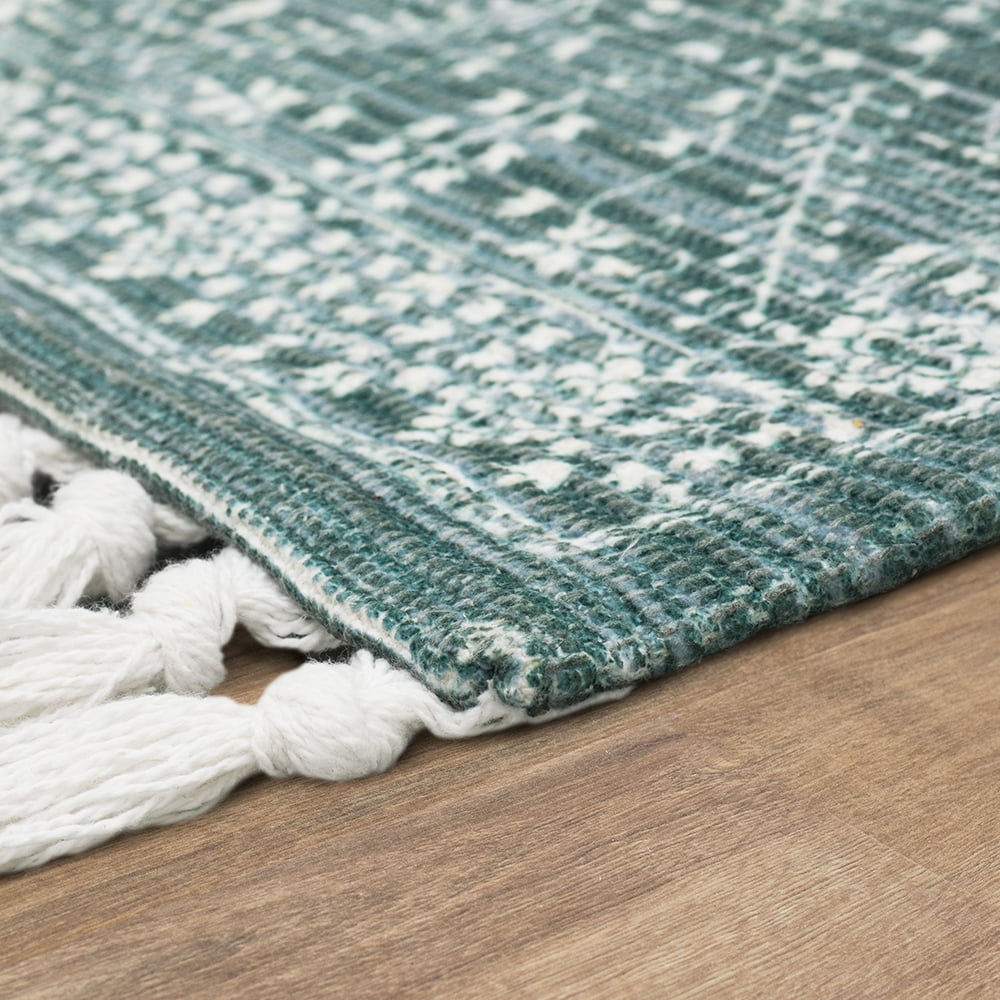 Mainstays Wexford Vintage Indoor Runner Rug, Teal, 20” x 60”