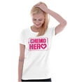 thumbnail image 3 of Breast Cancer Chemo Hero BCA Heart Womens Slim Fit Graphic Tee Brisco Brands L, 3 of 5