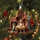 thumbnail image 4 of Decoración Navideña, Llavero Acrílico con Efecto de Impresión 3D, Colgante Decorativo para Coche, Espejo Retrovisor, Artículos Religiosos, Decoraciones Navideñas., 4 of 5