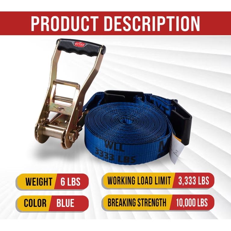 US Cargo Control 2 X 15' Endless Ratchet Strap – 1,467 Lbs WLL, Hookless, Black, Single Pack