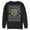 Black, variant on Men's SpongeBob SquarePants Ugly Christmas Ready Santa Sweatshirt Charcoal Heather Medium