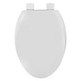 thumbnail image 2 of Mainstays Plastic Elongated Slow-Close Toilet Seat in White, 2 of 8