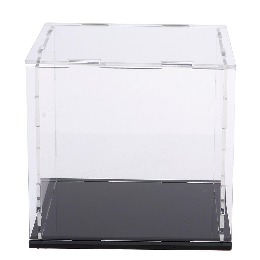 Homyl 2 PCS Height Clear Music Box Display Show Case Box Perspex Dustproof Protection for Anime Figures Doll Model Figurine Collection Holder