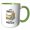 Green/White, variant on 3drose, a Messy Kitchen Is a Sign of Happiness Funny Inspirational Gift, 11oz Magic Transforming Mug