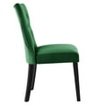 thumbnail image 4 of Modway Silhouette Performance Velvet Dining Chairs - Set of 2 in Emerald, 4 of 9