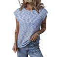 thumbnail image 1 of AJZIOJIRO T-Shirt d'Été Décontracté en Coton pour Femmes Manches Courtes Slim S-2TG, 1 of 9