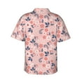 thumbnail image 3 of Uemuo Tropical Plants Printed Regular Fit Short Sleeve Casual Hawaiian Shirt for Men,Aloha shirt,Tropical shirt,Floral print shirt,Vacation Beach shirt-Medium, 3 of 9