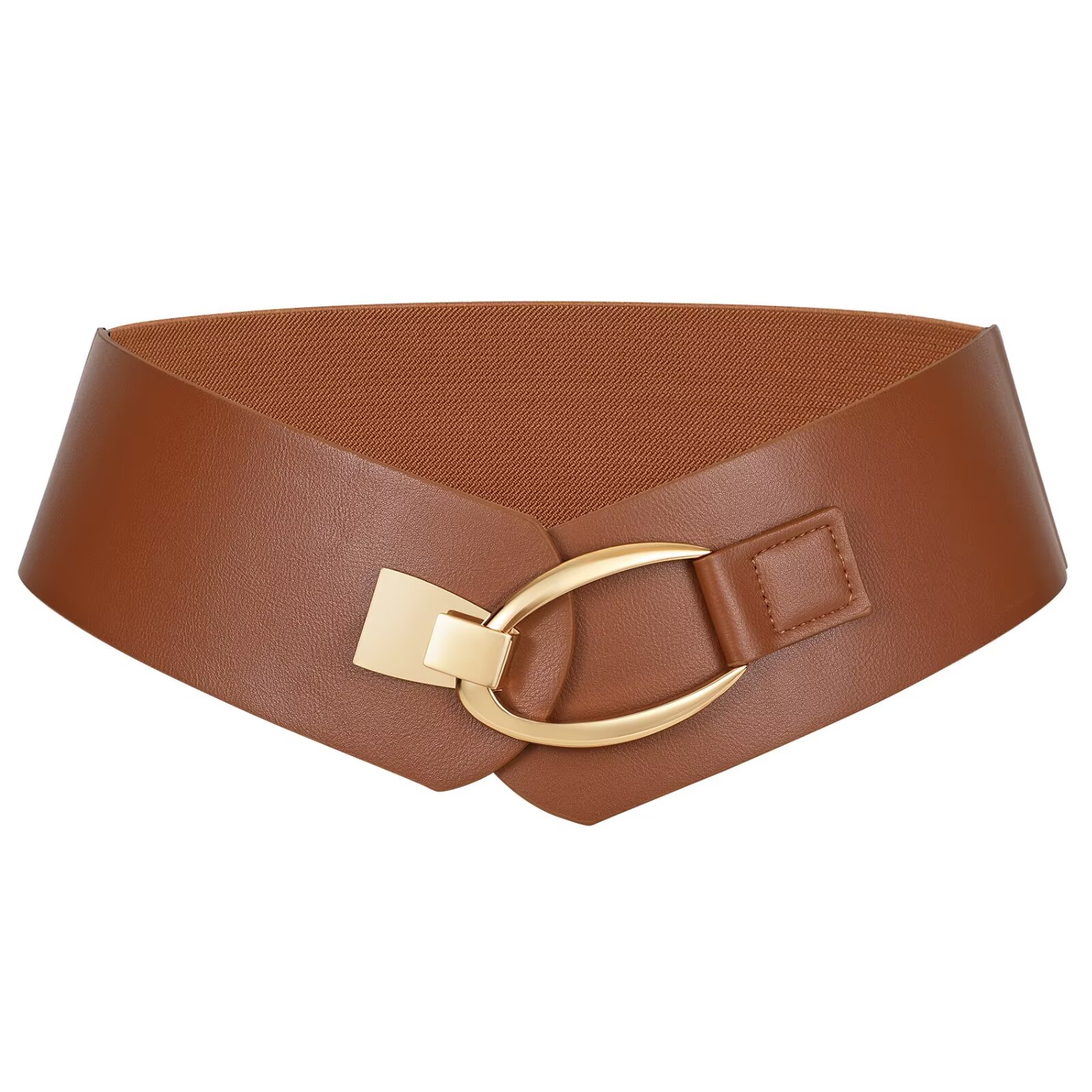Women Skinny Stretch Waist Belt Set of 4 with Gold Buckle for Dresses Casual 4 Pack Womens Thin Leather Belt Skinny Waist Belts for Women  main image 3