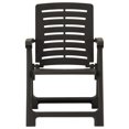 thumbnail image 2 of vidaXL Garden Chairs 4 pcs Plastic Anthracite, 2 of 5