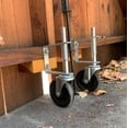 thumbnail image 3 of Gate Caster gate Wheel 4&acirc;?, Heavy Duty Gate Caster Wheel with Spring Loaded,Universal Mount Pate, 250-500 lbs Load Capacity, 4 Inches Rubber Wheel, 3 of 8
