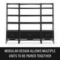 thumbnail image 4 of Crosley Furniture Landon Large Etagere Bookcase in Matte Black, 4 of 10
