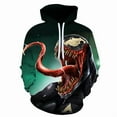 thumbnail image 3 of Venom Sweater Digital Print Fashion Hoodie Couples Loose Casual Baseball Wear, 3 of 5