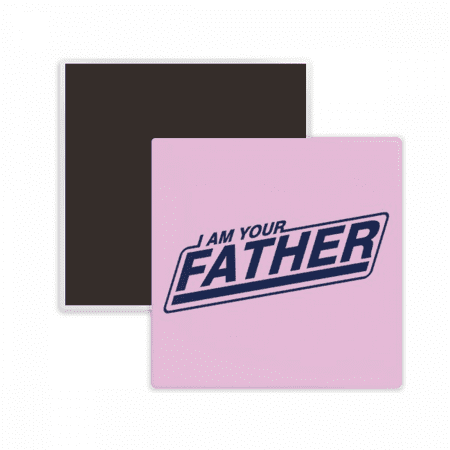 

Father Entry Identifies Belong Square Ceracs Fridge Magnet Keepsake Memento