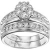 Gracious 1 Carat T.W. Diamond White Gold Bridal Set