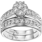 Gracious 1 Carat T.W. Diamond White Gold Bridal Set