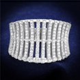 thumbnail image 1 of Alamode TS302-6 Women Rhodium 925 Sterling Silver Ring with AAA Grade CZ in Clear - Size 6, 1 of 1