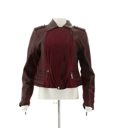 Peace Love World Leather Zip-Front Moto Jacket (The Best Leather Jackets In The World)