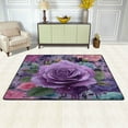 thumbnail image 3 of Area Rugs 72"x48" Indoor Non-Slip Wear Resistant Floor Mats Soft Large Carpets for Living Room Bedroom Home Decor Washable Rug Purple Rose Gradient Painting, 3 of 7
