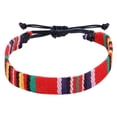 thumbnail image 1 of Color Rope Woven Bohemia Adjustable Boho Surfer for Men Women Thin String Rope Handmade Beach Colorful, 1 of 3