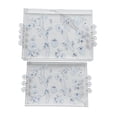 thumbnail image 2 of BAOPAI Acrylic Serving Trays With Handles Decorative Platters For Breakfast In Bed Dining Appetizers Patio Party Set Of 2, 2 of 8