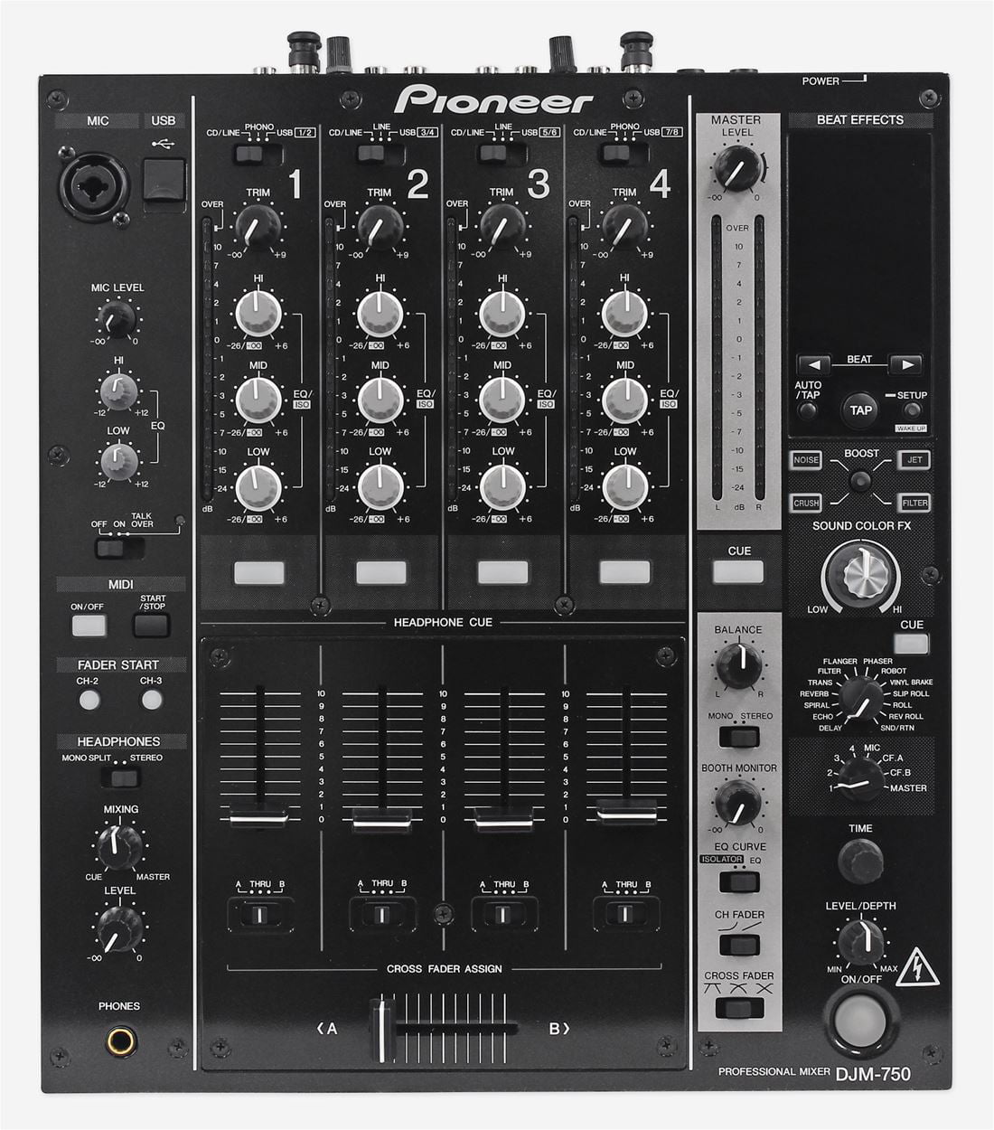 Pioneer DJM-750 4-Channel Performance Digital DJ Mixer - Walmart.com