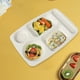 thumbnail image 5 of Plato llano dividido de cinco compartimentos | Bandeja para comidas infantiles, ideal para el almuerzo escolar y el hogar | Material de fibra vegetal | Apto para lavavajillas y microondas, 5 of 6