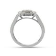 thumbnail image 5 of 2/3 ct. t.w Round Cut Lab Created Moissanite Diamond Halo Cluster Engagement Ring For Women In 14K White Gold Over Sterling Silver (G-H Color, VVS1 Clarity, 0.65 Cttw)-8.5, 5 of 8