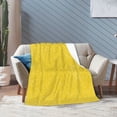 thumbnail image 6 of KLL Fleece Blanket Plush Throw Blanket Yellow Glitter ,Soft Fuzzy Cozy Flannel Blanket for Couch Sofa Bed.(50"x40" ), 6 of 7