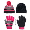 thumbnail image 2 of Bysome Hat For Kids 2 Piece Boys' And Girls' Bonnet Gloves Set For Children'S Winter Hat Set Set For Winter Warm Knitting Set For Autumn And Winter, 2 of 3