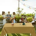 thumbnail image 5 of VQPeo Plastic Tablecloths Disposable Plastic Table Covers Table Cloths BBQ Picnic Birthday Wedding TableCloth Oil-proof Waterproof Table Cloth Light Weight Thin Table Cover, 5 of 5