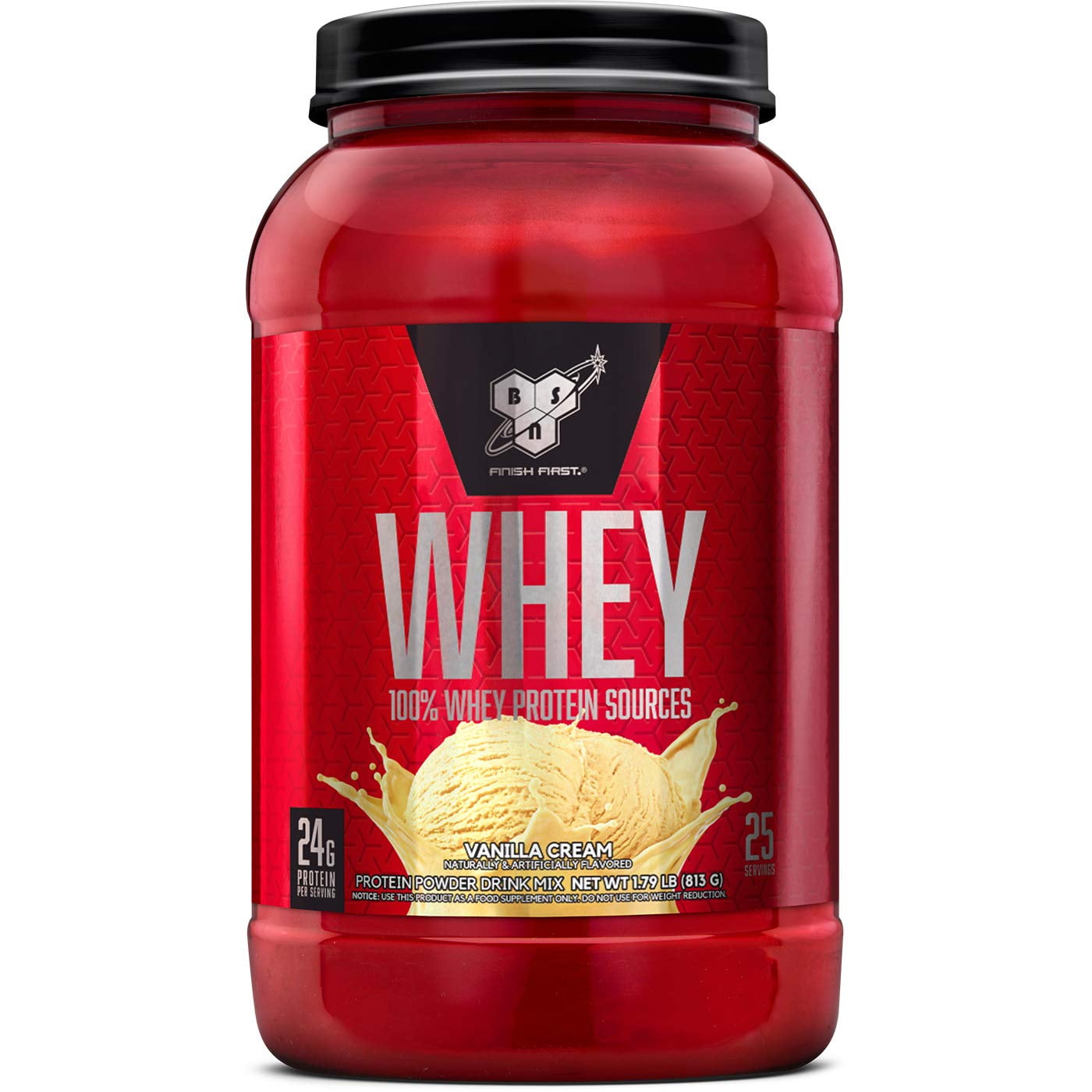 BSN Whey DNA Protein Powder, Vanilla Cream, 1.85 Lb