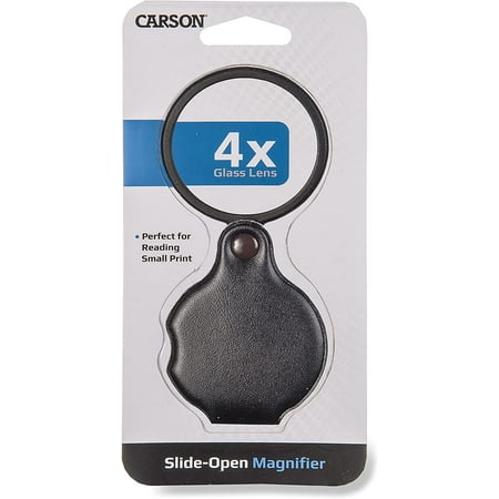 CARSON　4倍 ガラスレンズ スライドオープンマグニファイア　CARSON-GN-11