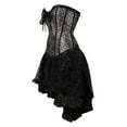 thumbnail image 5 of Homenesgenics Womens Dresses Clearance Punk Mesh Skirt Cosplay Womens Gothic Corsets Corset Bustier Lingerie Top Sexy underwear Set, 5 of 6