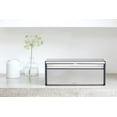 Brabantia Fall Front Bread Box Steel Fingerprint Proof, 21 x 11 x 8