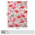 thumbnail image 4 of ONETECH Flamingo Blanket Furry Blankets Flamingo Gifts for Women Girl, Super Soft Warm Flamingo Plush Fluffy Blankets for Livingroom Sofa Couch Bed Traveling Camping (Flamingo), 4 of 6