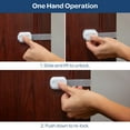 thumbnail image 5 of Wittle Multifunctional Child Safety Cabinet Locks (8 pack) | Baby Proof Cabinet and Drawer Locks, 5 of 8