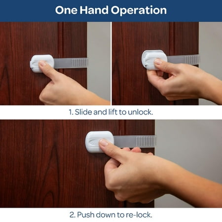Wittle Child Safety Cabinet Locks 8 Pk Baby Proof Cabinet