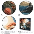 thumbnail image 3 of Designart "Escape Papercut Port Harbor painting" Port Landscape Wall Art Living Room, 3 of 5
