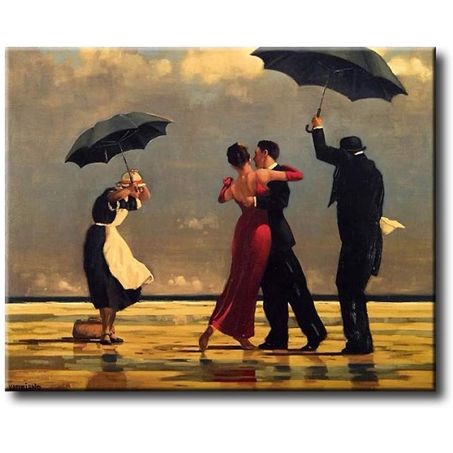 Pintura de bricolaje por números para adultos Principiantes Niños Kit de pintura al óleo de bricolaje - Danza 12x16 pulgadas (sin marco),11 Feliz Sencillez